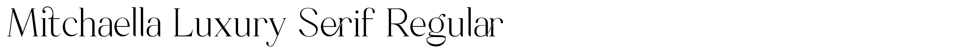 Mitchaella Luxury Serif Regular